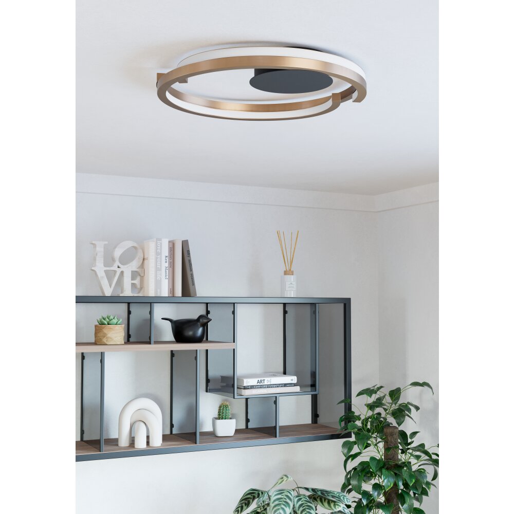 Illuminazione Eglo MEZZOMONTE Plafoniera LED Bronzo, Nero, Telecomando main product photo