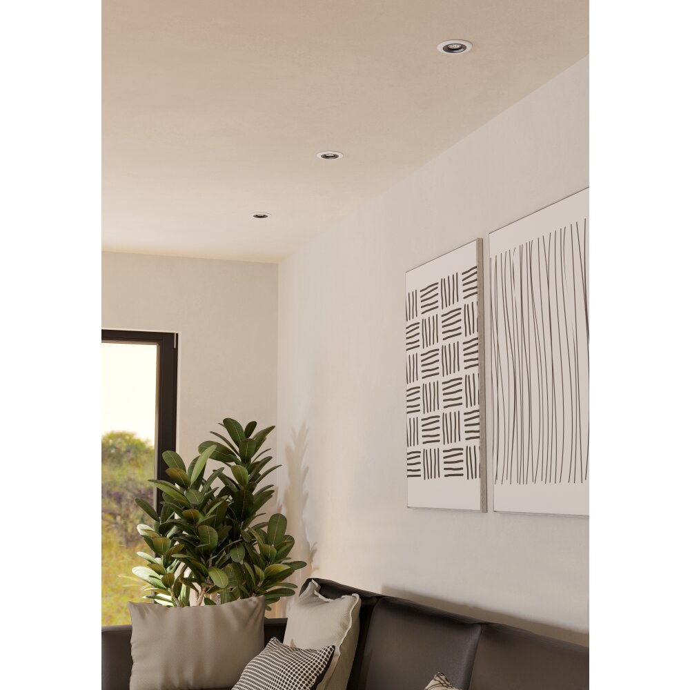 Illuminazione Eglo RGB Lampada da incasso LED Nero, Bianco, Telecomando, Cambia colore main product photo