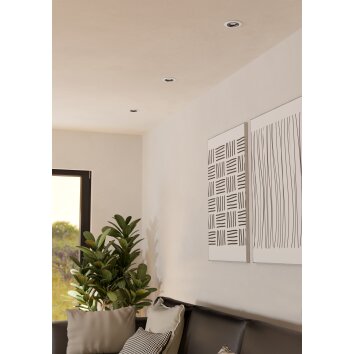 Illuminazione Eglo RGB Lampada da incasso LED Nero, Bianco, Telecomando, Cambia colore