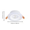 Illuminazione Eglo RGB Lampada da incasso LED Bianco, Telecomando, Cambia colore