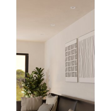 Illuminazione Eglo RGB Lampada da incasso LED Bianco, Telecomando, Cambia colore