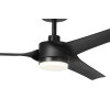 Illuminazione Eglo ORCUTT Lampada con ventilatore LED Nero, Telecomando