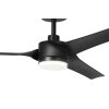 Illuminazione Eglo ORCUTT Lampada con ventilatore LED Nero, Telecomando