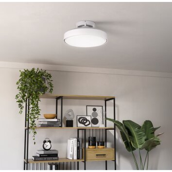 Illuminazione Eglo mit Lampada con ventilatore LED bianco opaco, Telecomando