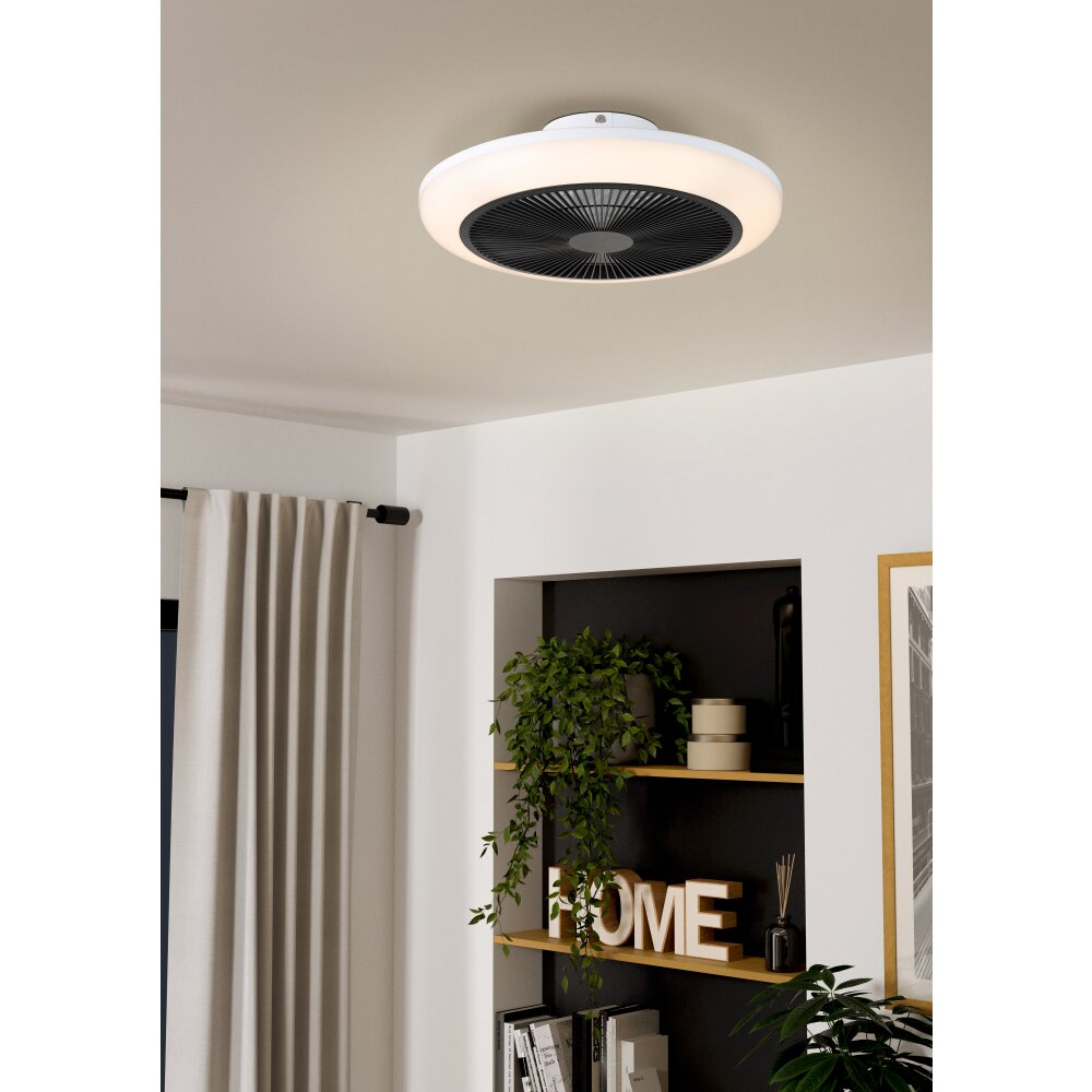 Illuminazione Eglo mit Lampada con ventilatore LED Nero, Bianco, Telecomando main product photo