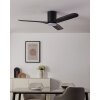 Illuminazione Eglo Bündiger Lampada con ventilatore LED Nero, Telecomando, Cambia colore