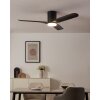 Illuminazione Eglo Bündiger Lampada con ventilatore LED Nero, Telecomando, Cambia colore
