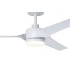 Illuminazione Eglo ORCUTT Lampada con ventilatore LED bianco opaco, Telecomando