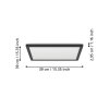 Illuminazione Eglo ROVITO-Z Plafoniera LED Nero, Cambia colore