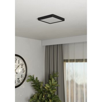 Illuminazione Eglo 6-Z Plafoniera LED Nero, Cambia colore