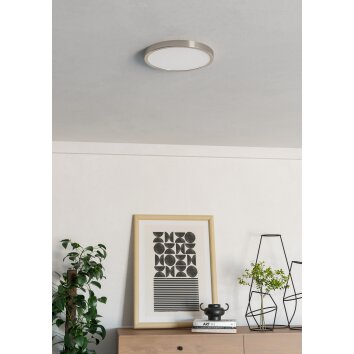 Illuminazione Eglo 6-Z Plafoniera, Applique LED Nichel opaco, Cambia colore