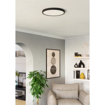Illuminazione Eglo 6-Z Plafoniera, Applique LED Nero, Cambia colore
