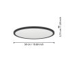 Illuminazione Eglo ROVITO-Z Plafoniera LED Nero, Cambia colore
