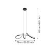 Illuminazione Eglo CALAROSSA-Z Lampadario a sospensione LED Nero, Cambia colore Illuminazione Eglo CALAROSSA-Z Lampadario a sospensione LED Nero, Cambia colore