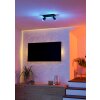 Illuminazione Eglo MELITELLO-Z Plafoniera, Faretto da soffitto LED Nero, Cambia colore
