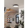Illuminazione Eglo LORETELLO-Z Plafoniera LED Nero, Cambia colore