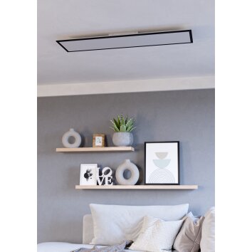 Illuminazione Eglo MORADILLO-Z Plafoniera LED Nero, Cambia colore