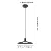 Illuminazione Eglo CONOMAVILLA-Z Lampadario a sospensione LED Nero, Cambia colore