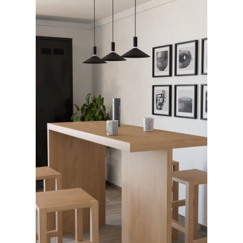 Illuminazione Eglo CONOMAVILLA-Z Lampadario a sospensione LED Nero, Cambia colore