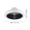 Illuminazione Eglo mit Lampada con ventilatore LED Nero, Bianco, Telecomando