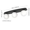 Illuminazione Eglo CASTROVIDO Plafoniera, Applique e plafoniera LED Nero