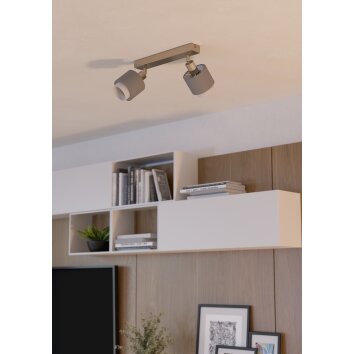 Illuminazione Eglo BELLIZZI Plafoniera, Faretto da soffitto Nichel opaco