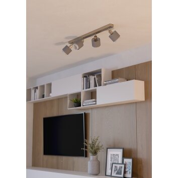 Illuminazione Eglo BELLIZZI Plafoniera, Faretto da soffitto Nichel opaco