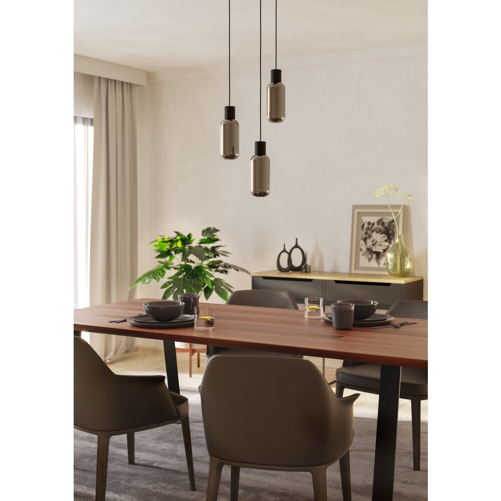 Illuminazione Eglo MAIONE Lampadario a sospensione Nero main product photo