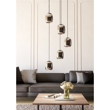 Illuminazione Eglo CIAMPINO Lampadario a sospensione Nero