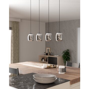 Illuminazione Eglo CIAMPINO Lampadario a sospensione Nero