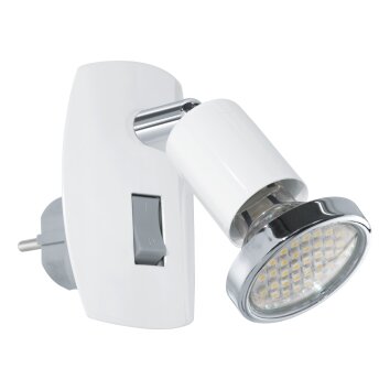 Illuminazione Eglo EGLO Lampade con presa elettrica LED Cromo, Bianco