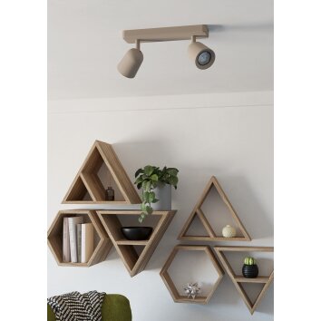 Illuminazione Eglo CAMALDOLI Plafoniera, Faretto da soffitto Sabbia