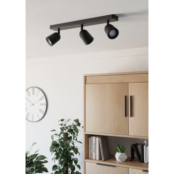 Illuminazione Eglo CAMALDOLI Plafoniera, Faretto da soffitto Nero