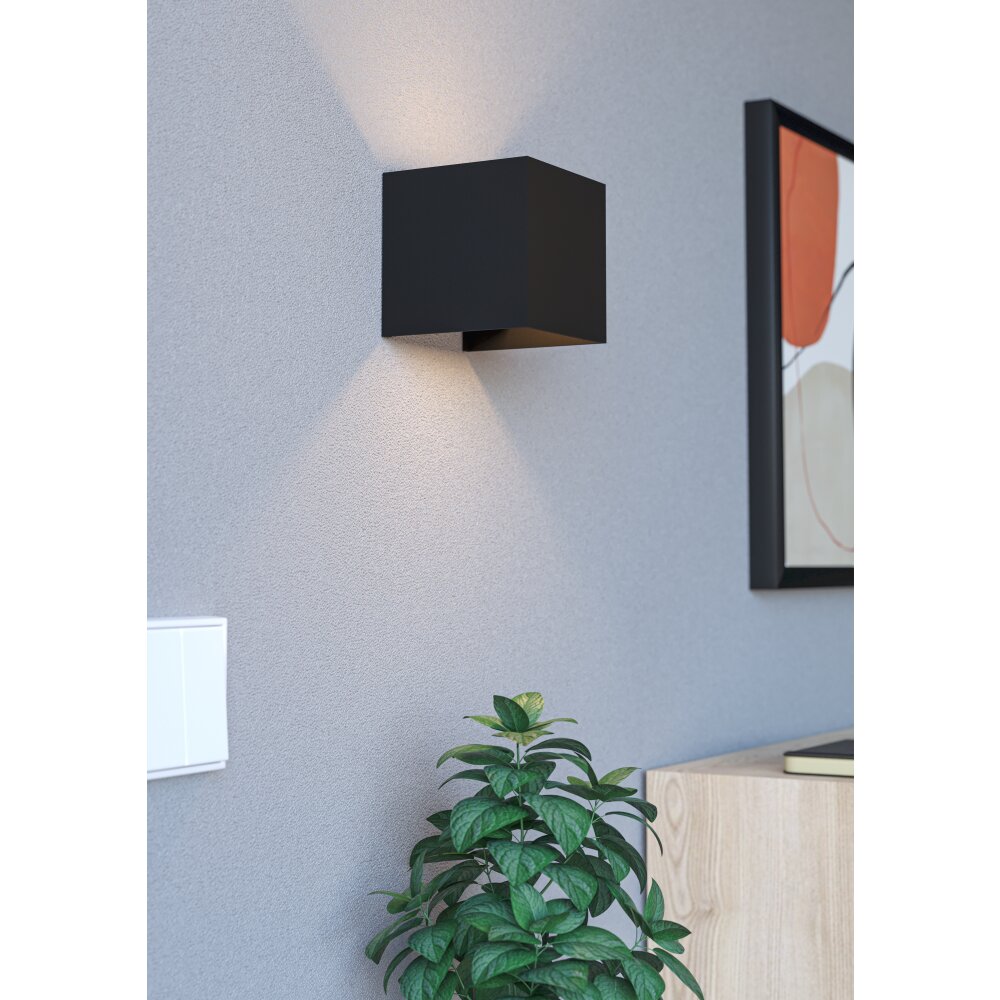 Illuminazione Eglo RINCINE Applique LED Nero, Sensori di movimento, Telecomando main product photo