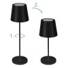 Illuminazione Eglo CABOZO Lampada da tavolo LED Nero, Telecomando