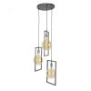 Janskloster Lampada a Sospensione Zincato, 3-Luci Janskloster Lampada a Sospensione Zincato, 3-Luci