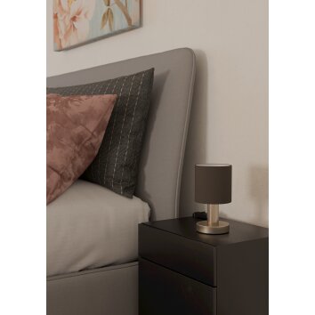 Illuminazione Eglo MONTETTO Lampada da tavolo Nichel opaco Illuminazione Eglo MONTETTO Lampada da tavolo Nichel opaco