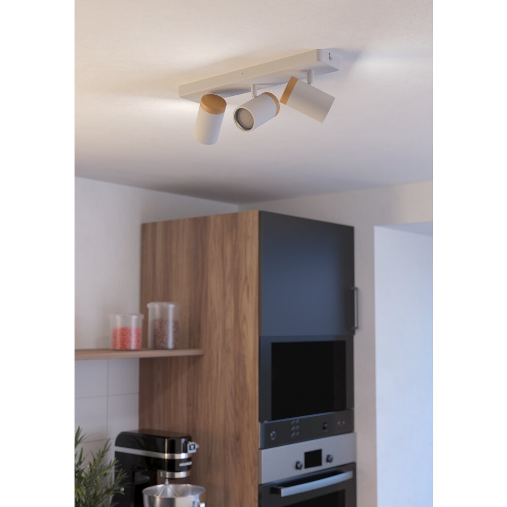 Illuminazione Eglo CONSUMA Plafoniera, Faretto da soffitto Marrone, Bianco main product photo