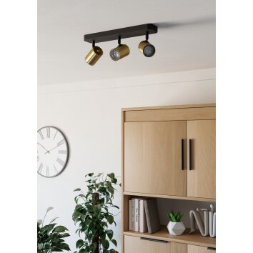 Illuminazione Eglo EGLO Plafoniera, Faretto da soffitto Ottone, Nero