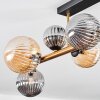 Chehalis Plafoniera, Lampada a sfera Oro, Nero, 8-Luci