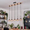 Koyoto Lampadario a sospensione, Lampada a sfera, Lampada a sospensione Écru, Nero, 5-Luci