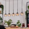 Koyoto Lampadario a sospensione, Lampada a sfera, Lampada a sospensione Écru, Nero, 5-Luci