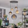 Koyoto Lampadario a sospensione, Lampada a sfera, Lampada a sospensione Oro, Nero, 5-Luci