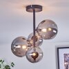 Chehalis Plafoniera, Lampada a sfera 33 cm Grigio fumo, 4-Luci