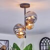 Chehalis Plafoniera, Lampada a sfera 33 cm Ambrato, Grigio fumo, 4-Luci