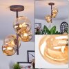 Chehalis Plafoniera, Lampada a sfera 33 cm Ambrato, 4-Luci
