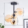 Chehalis Plafoniera, Lampada a sfera 33 cm Ambrato, 4-Luci