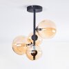 Chehalis Plafoniera, Lampada a sfera 33 cm Ambrato, 4-Luci