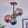 Chehalis Plafoniera, Lampada a sfera 33 cm Blu, Cromo, Verde, Ramato, Grigio fumo, 4-Luci