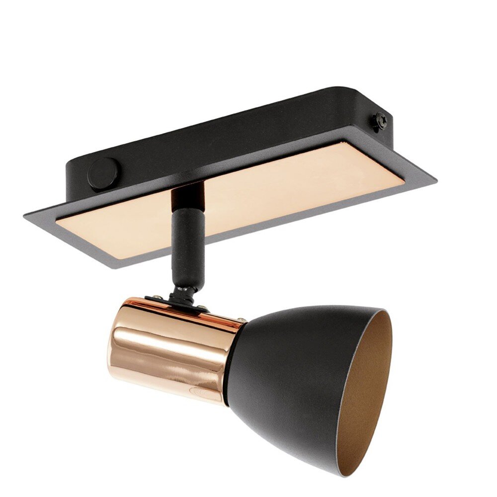 Eglo BARNHAM Faretto da parete Ramato, Nero, 1-Luce main product photo